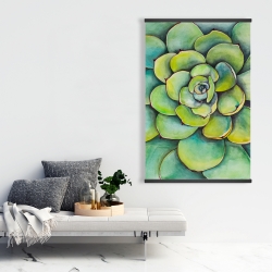 Magnetic 28 x 42 - Watercolor succulent plant
