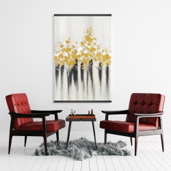 Magnetic 28 x 42 - Abstract gold flowers 