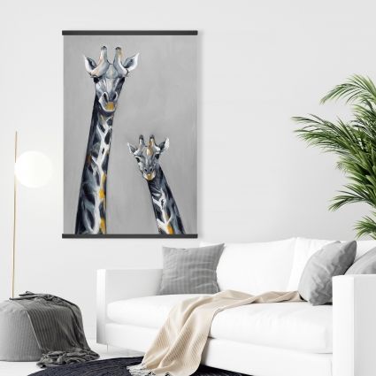 Girafes bleu acier