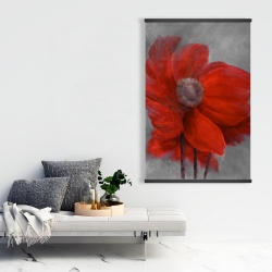 Magnetic 28 x 42 - Red flower in the wind