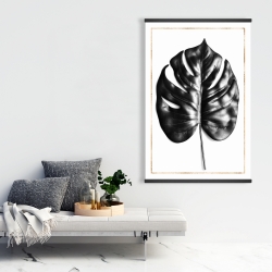 Magnetic 28 x 42 - Split leaf philodendron with gold lines