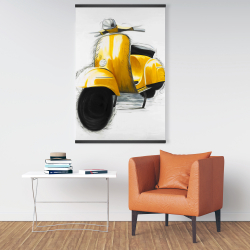 Magnetic 28 x 42 - Yellow italian scooter
