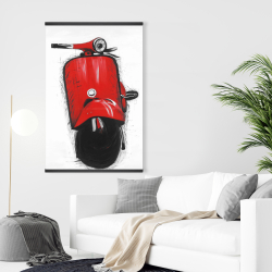 Magnetic 28 x 42 - Red italian scooter