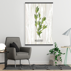 Magnetic 28 x 42 - Rosemary on wood