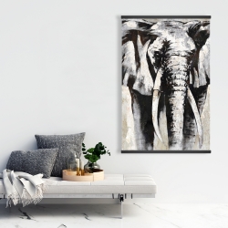 Magnetic 28 x 42 - Grayscale elephant