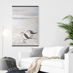 Magnétique 28 x 42 - Deux oiseaux bécasseau