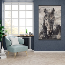 Magnétique 28 x 42 - Cheval abstrait et typographie