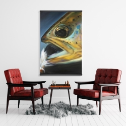 Magnetic 28 x 42 - Golden trout with fly fishing flie