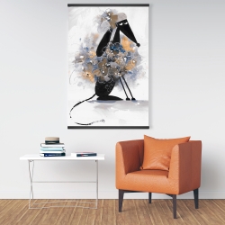 Magnetic 28 x 42 - Afghan hound dog in cartoon