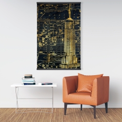 Magnetic 28 x 42 - Gold city blue print
