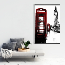Magnetic 28 x 42 - Telephone box and big ben of london