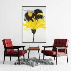 Magnetic 28 x 42 - Bumblebee on a dandelion