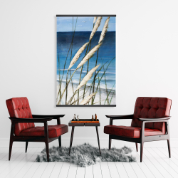 Magnetic 28 x 42 - Wild herbs in the wind on at the beach
