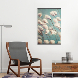 Magnetic 20 x 30 - Cotton grass flowers in the wind