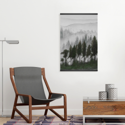 Magnetic 20 x 30 - Mountains landscape in dark watercolor