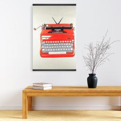 Magnetic 20 x 30 - Red typewritter machine