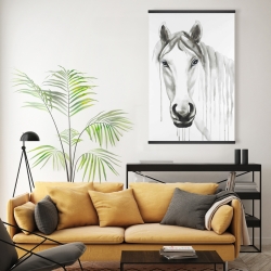 Magnetic 20 x 30 - Solitary white horse