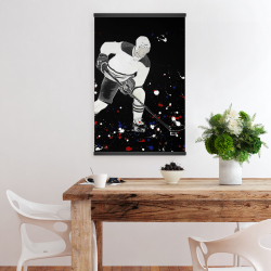 Magnetic 20 x 30 - Hockey player ready for action