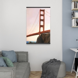 Magnetic 20 x 30 - Sunset on the golden gate bridge