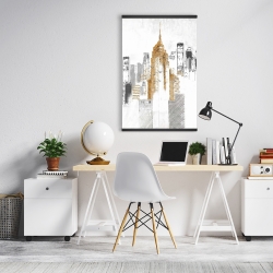 Magnetic 20 x 30 - Blurry sketch style cityscape