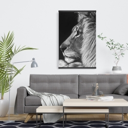 Magnétique 20 x 30 - Lion et lionne