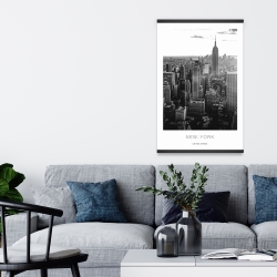 Magnétique 20 x 30 - Ville de new york au couché du soleil