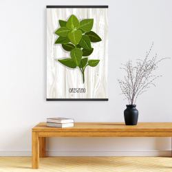 Magnétique 20 x 30 - Origan sur bois