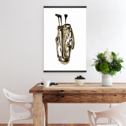 Magnetic 20 x 30 -  illustration of a golf bag