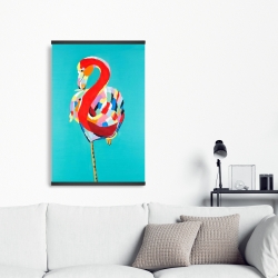 Magnetic 20 x 30 - Colorful flamingo