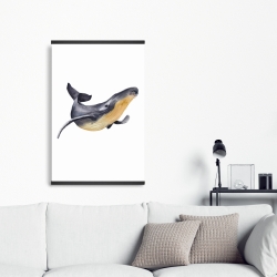Magnétique 20 x 30 - Baleine bleue aquarelle