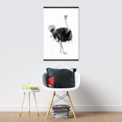 Magnétique 20 x 30 - Fière autruche