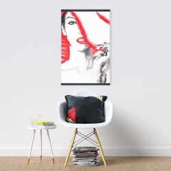Magnetic 20 x 30 - Woman with big hat