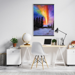 Magnetic 20 x 30 - Aurora borealis in the forest