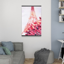 Magnetic 20 x 30 - Pink eiffel tower