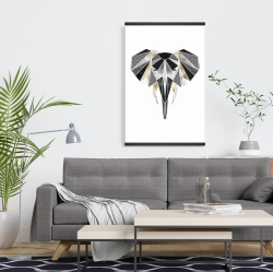 Magnétique 20 x 30 - éléphant géométrique