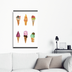 Magnetic 20 x 30 - Ice cream cones