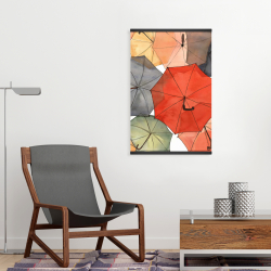 Magnetic 20 x 30 - The umbrellas of petit champlain