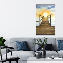 Magnétique 20 x 30 - Couché de soleil dans la mer