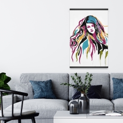 Magnétique 20 x 30 - Femme en art graffiti