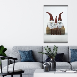 Magnétique 20 x 30 - Trois gnômes de noël
