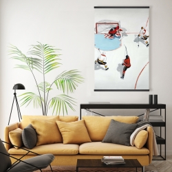 Magnétique 20 x 30 - Partie de hockey mouvementé
