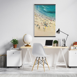 Magnetic 20 x 30 - Summer crowd at the beach
