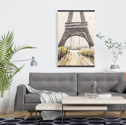 Magnetic 20 x 30 - Eiffel tower with flying birds