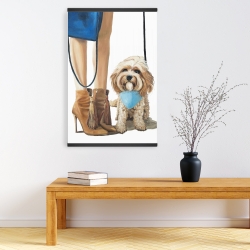 Magnétique 20 x 30 - Chien cavoodle à la mode