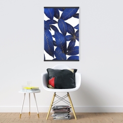 Magnetic 20 x 30 - Abstract modern blue leaves