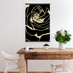 Magnetic 20 x 30 - Silhouette of a rose