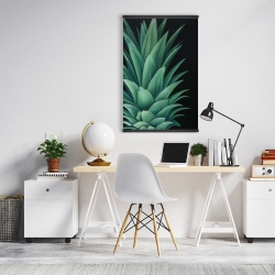 Magnétique 20 x 30 - Feuilles d'ananas