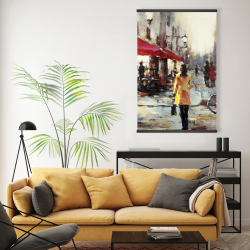 Magnétique 20 x 30 - Femme marchant dans paris