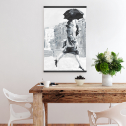 Magnetic 20 x 30 - Woman in the rain