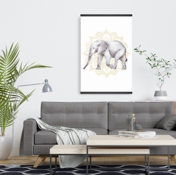 Magnetic 20 x 30 - Elephant on mandalas